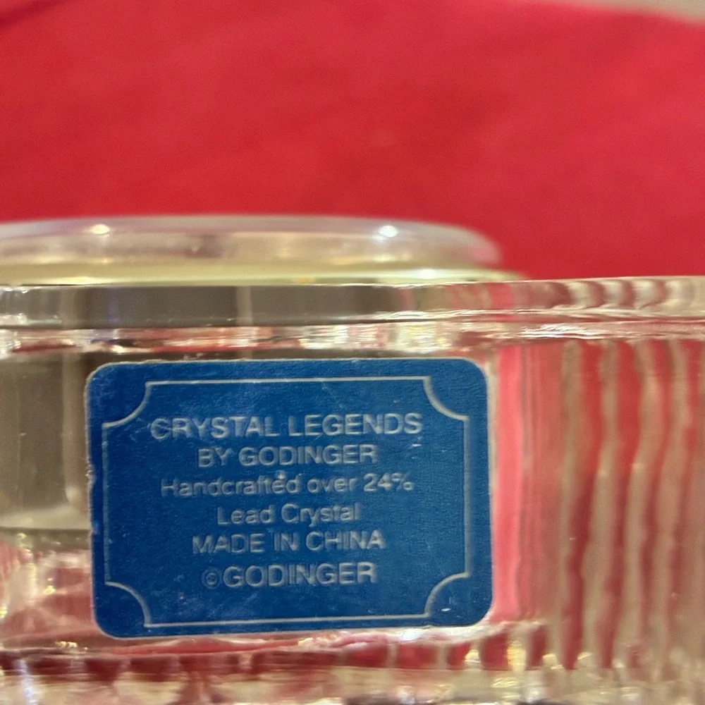 Stunning Godinger Crystal Legends Mantle Clock
